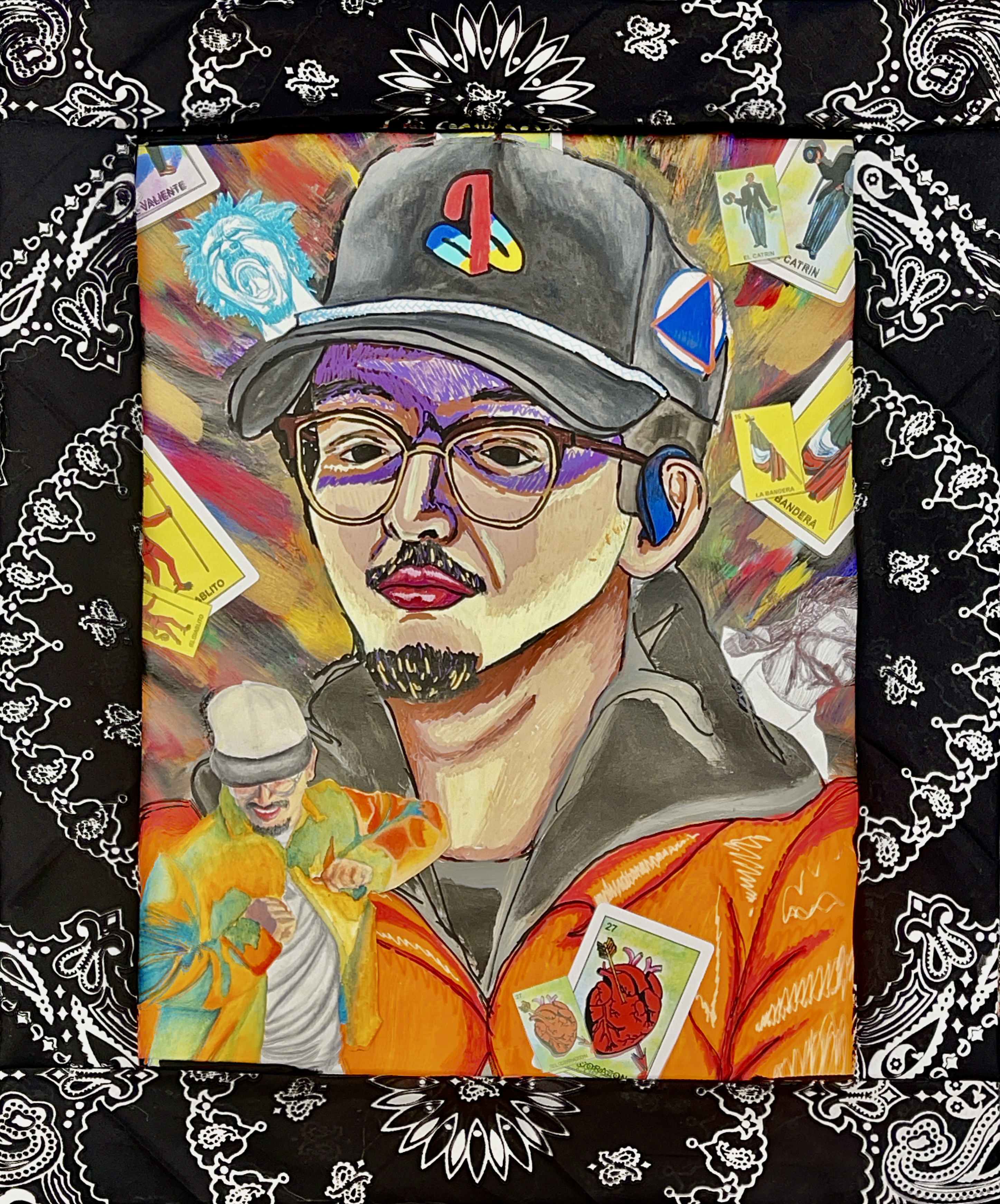 Mixed Media Self Portrait
